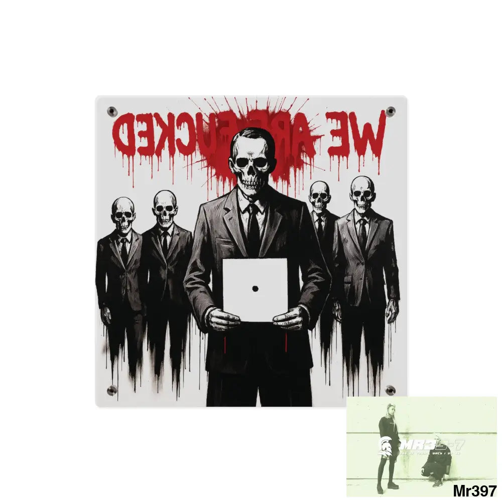 MY LIFE MY DEATHS THEIR PLANS FAILED Inside a Mental Health VAR (2012–2025) Limited Edition Acrylic Wall Art