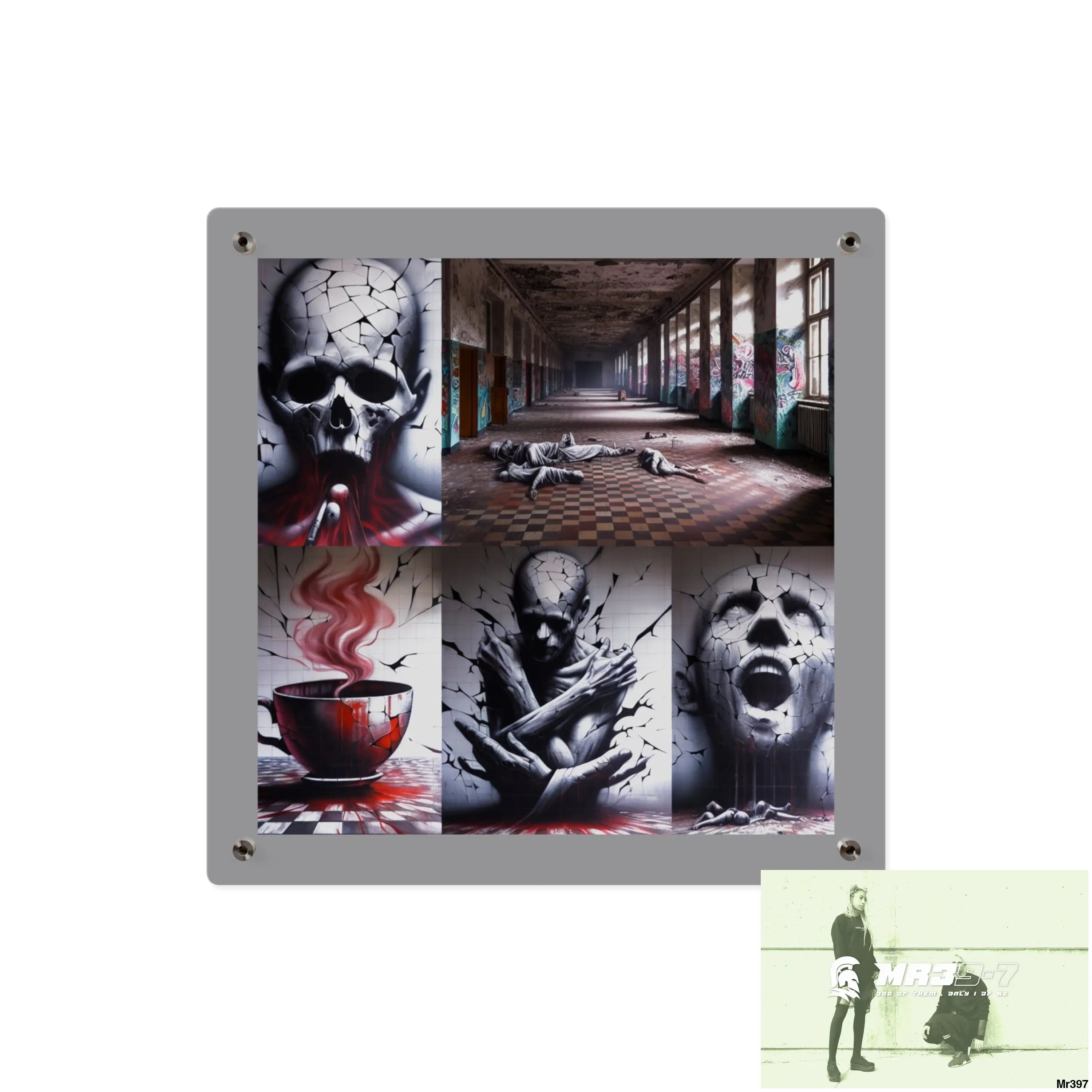My life my deaths their plans failed inside a Mental Health VAR 2012 to 2025 Ltd Edition no 12 Acrylic Wall Art Panels