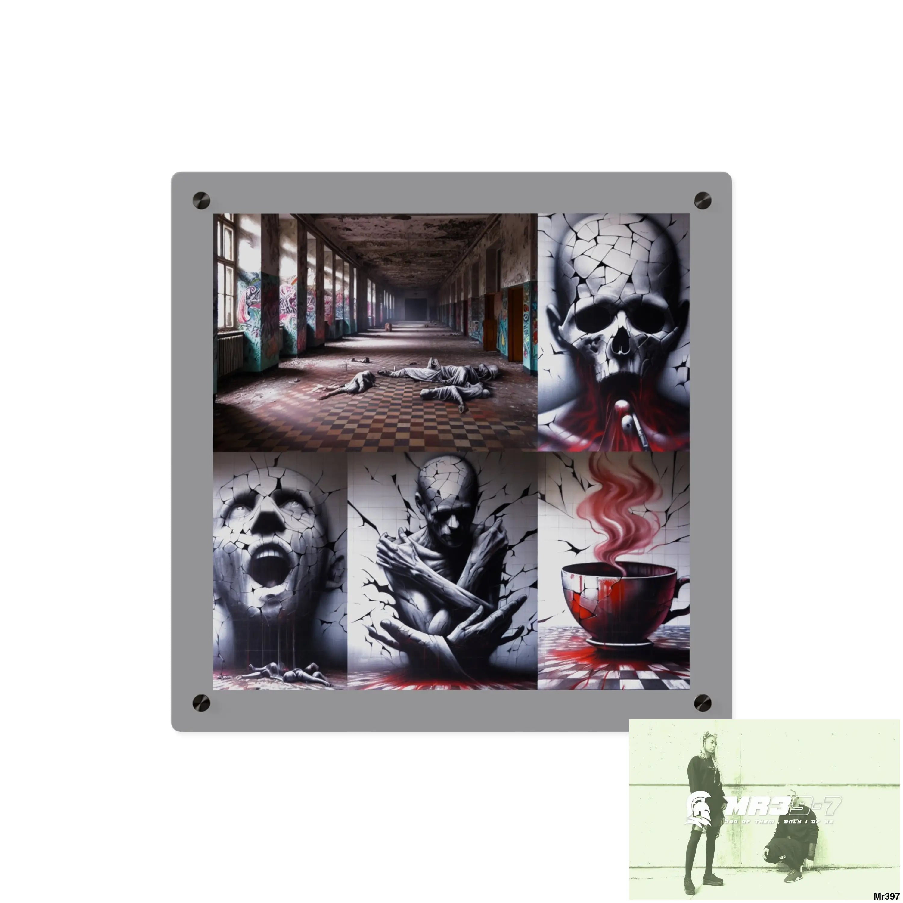 My life my deaths their plans failed inside a Mental Health VAR 2012 to 2025 Ltd Edition no 12 Acrylic Wall Art Panels