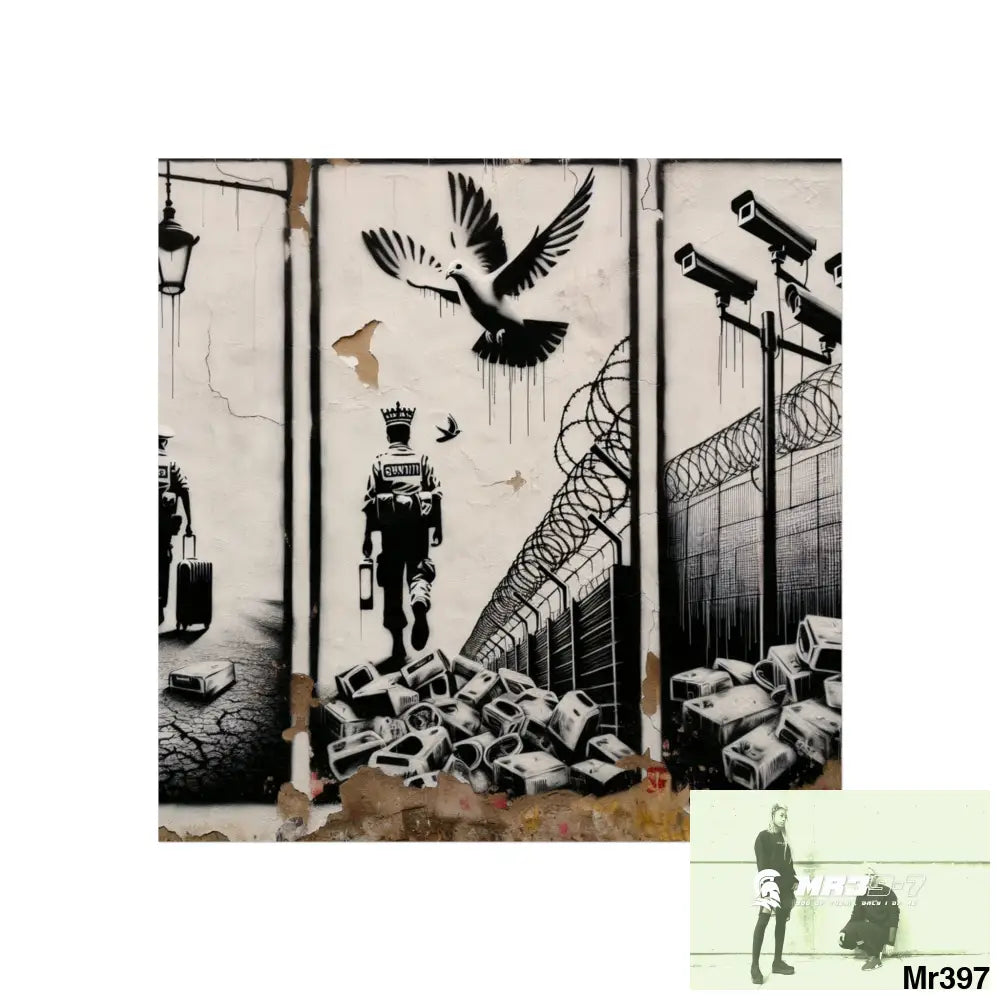 My Life My Deaths Their Plans Failed NO 2 2001-2025 Banksy inspired Fine Art Posters 24″ x 24″ / Matte Poster