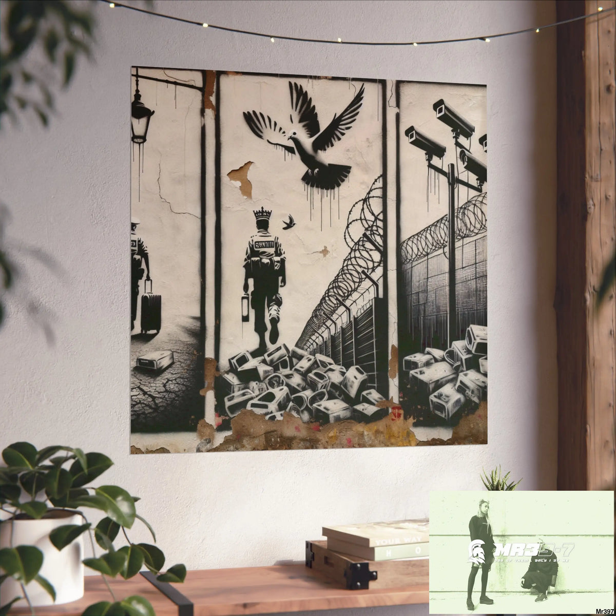 My Life My Deaths Their Plans Failed NO 2 2001-2025 Banksy inspired Fine Art Posters Poster
