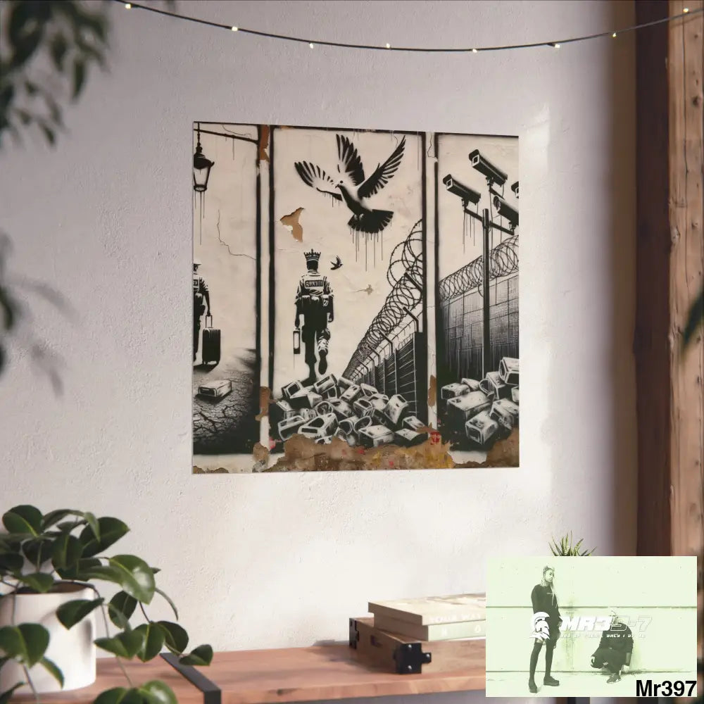 My Life My Deaths Their Plans Failed NO 2 2001-2025 Banksy inspired Fine Art Posters Poster