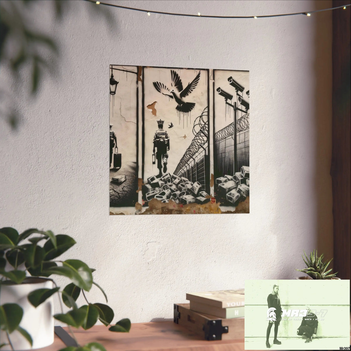 My Life My Deaths Their Plans Failed NO 2 2001-2025 Banksy inspired Fine Art Posters Poster