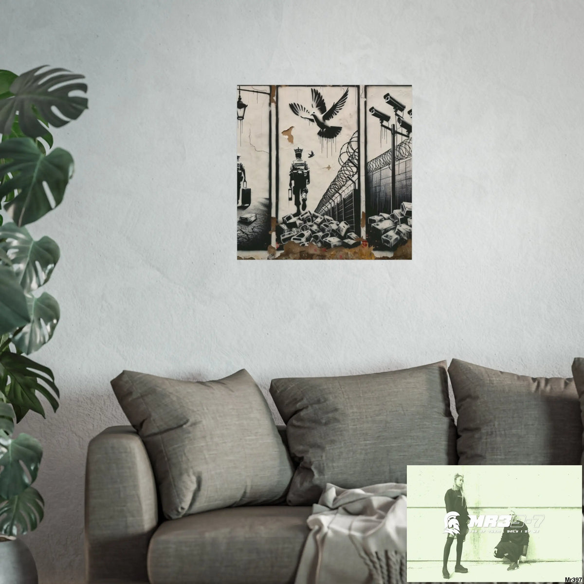 My Life My Deaths Their Plans Failed NO 2 2001-2025 Banksy inspired Fine Art Posters Poster