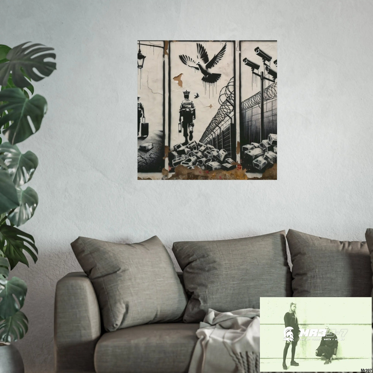 My Life My Deaths Their Plans Failed NO 2 2001-2025 Banksy inspired Fine Art Posters Poster