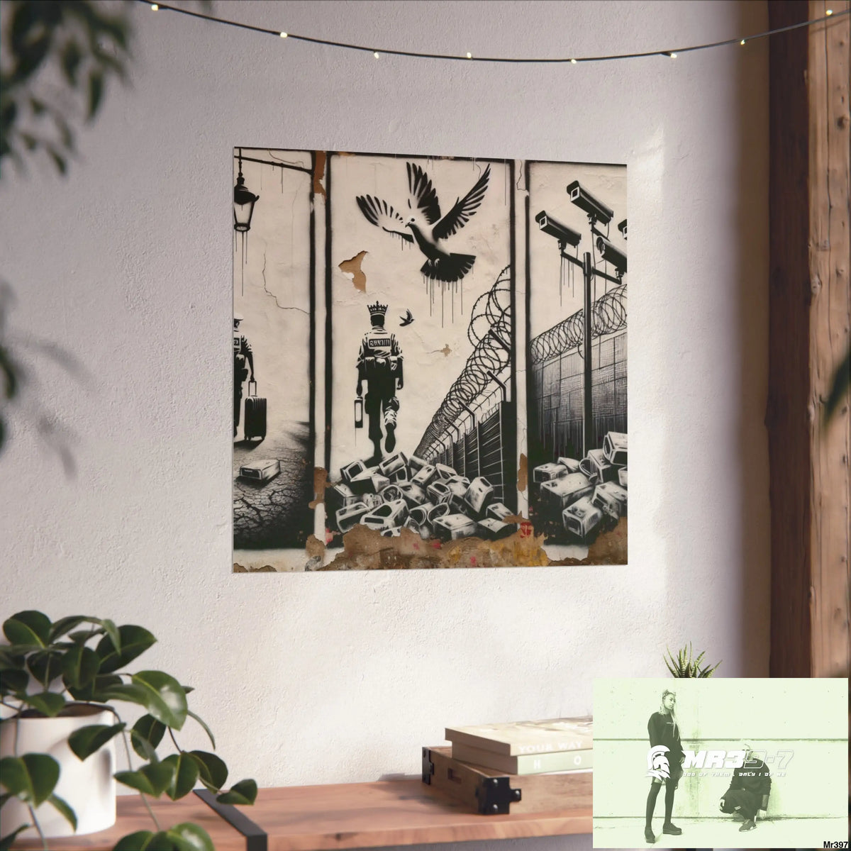 My Life My Deaths Their Plans Failed NO 2 2001-2025 Banksy inspired Fine Art Posters Poster