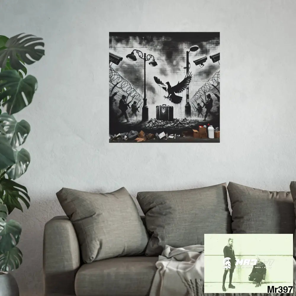 My Life My Deaths Their Plans Failed NO 3 2001-2025 Banksy inspired Fine Art Posters Poster