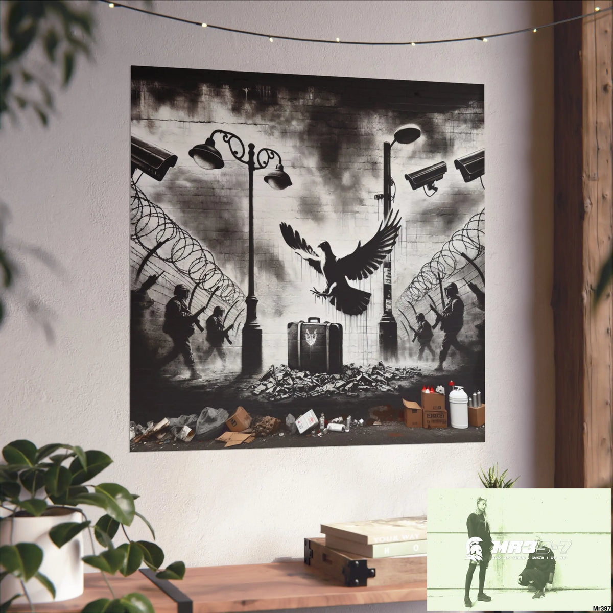 My Life My Deaths Their Plans Failed NO 3 2001-2025 Banksy inspired Fine Art Posters Poster