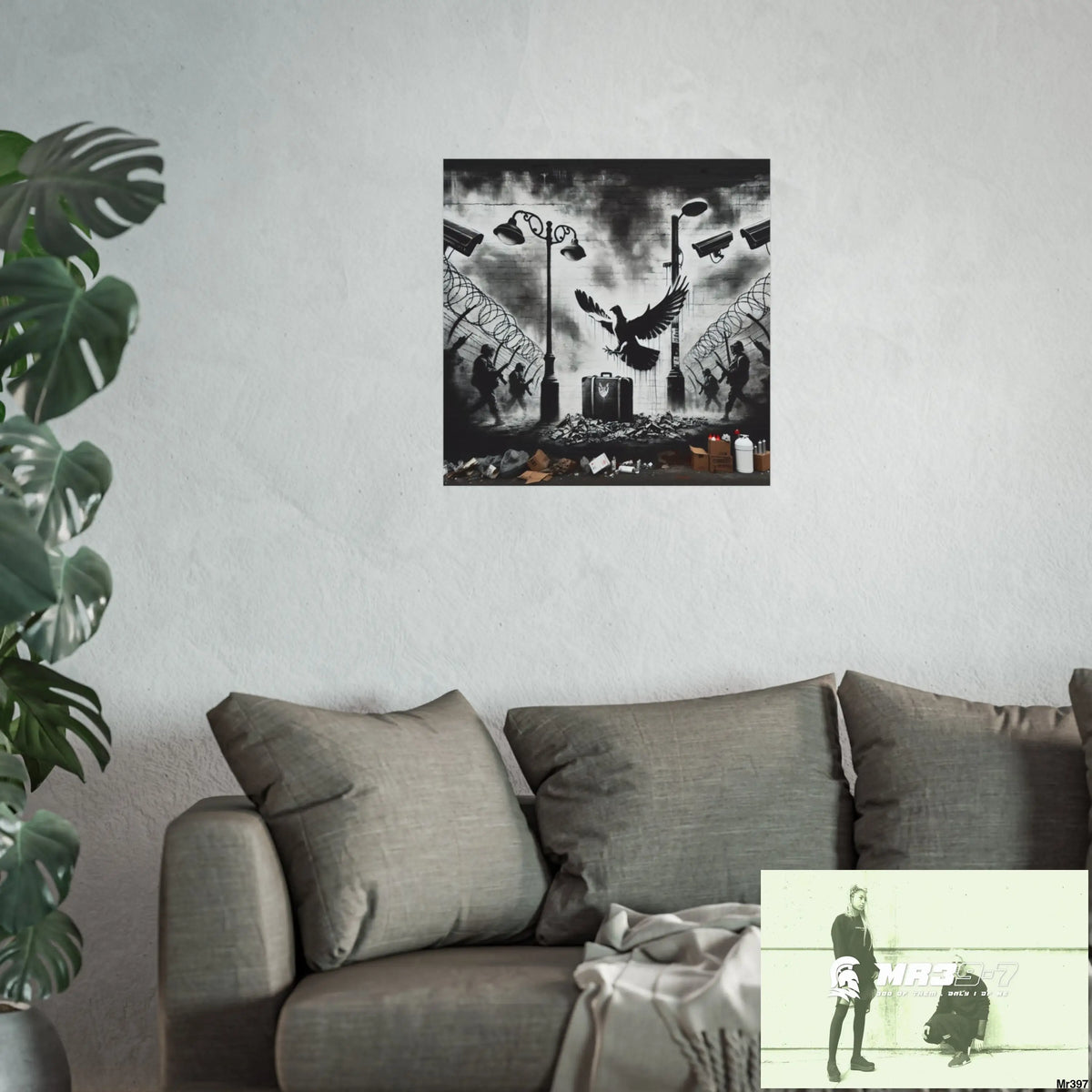 My Life My Deaths Their Plans Failed NO 3 2001-2025 Banksy inspired Fine Art Posters Poster
