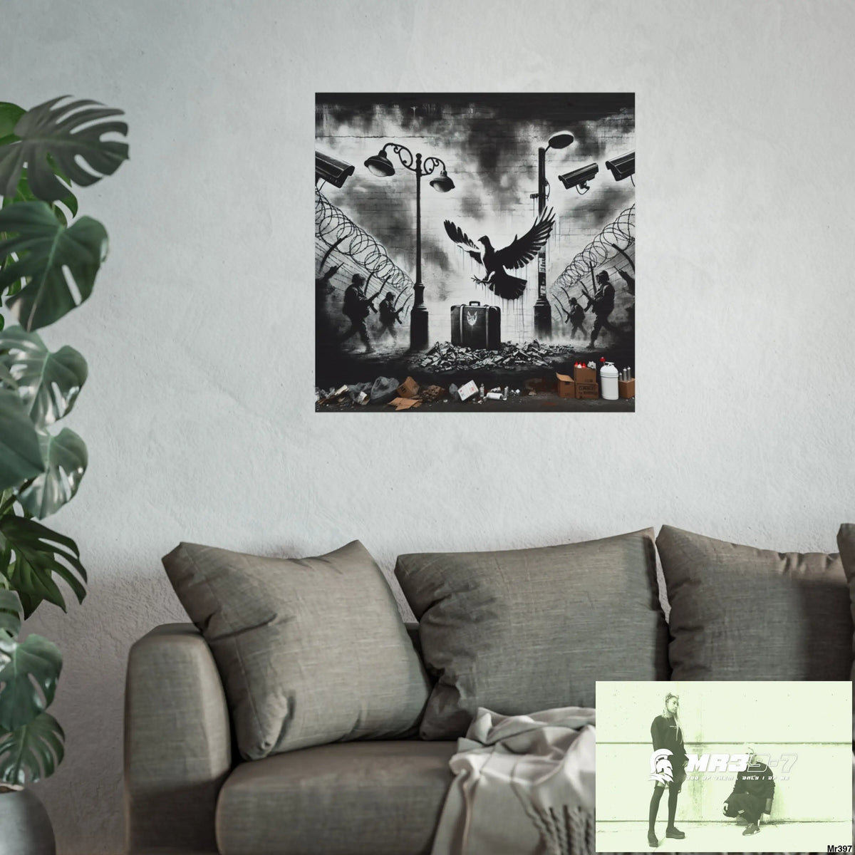 My Life My Deaths Their Plans Failed NO 3 2001-2025 Banksy inspired Fine Art Posters Poster