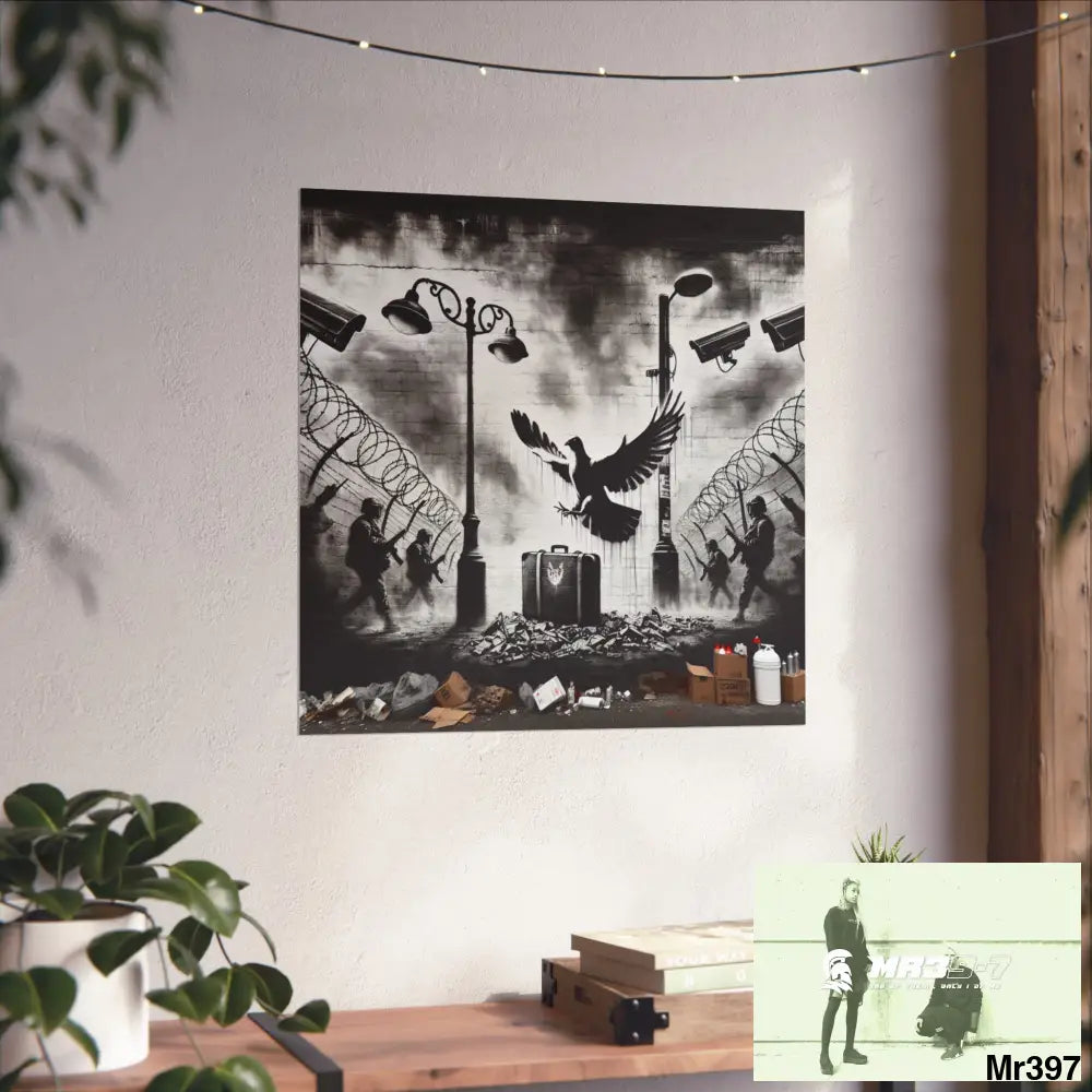 My Life My Deaths Their Plans Failed NO 3 2001-2025 Banksy inspired Fine Art Posters Poster