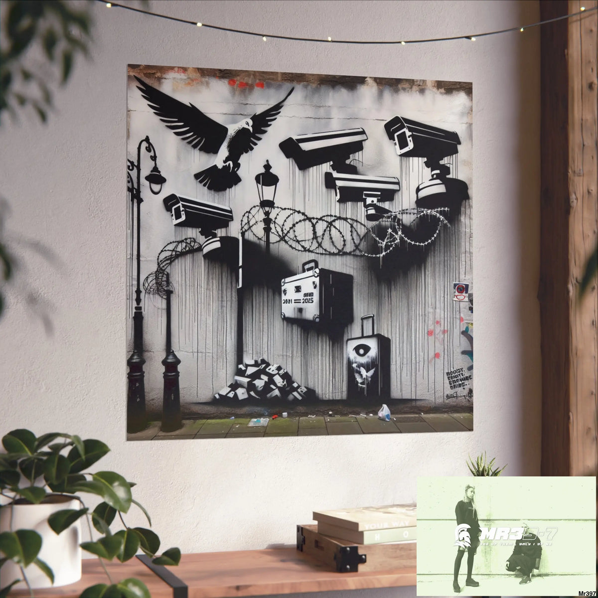 My Life My Deaths Their Plans Failed NO 4 2001-2025 Banksy inspired Fine Art Posters Poster