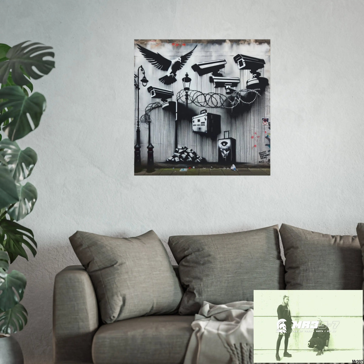 My Life My Deaths Their Plans Failed NO 4 2001-2025 Banksy inspired Fine Art Posters Poster
