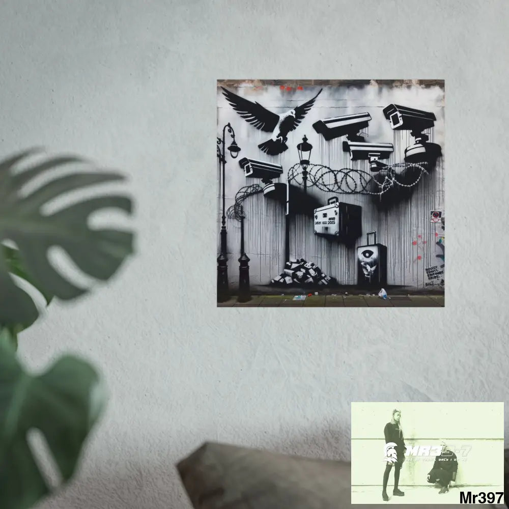 My Life My Deaths Their Plans Failed NO 4 2001-2025 Banksy inspired Fine Art Posters Poster