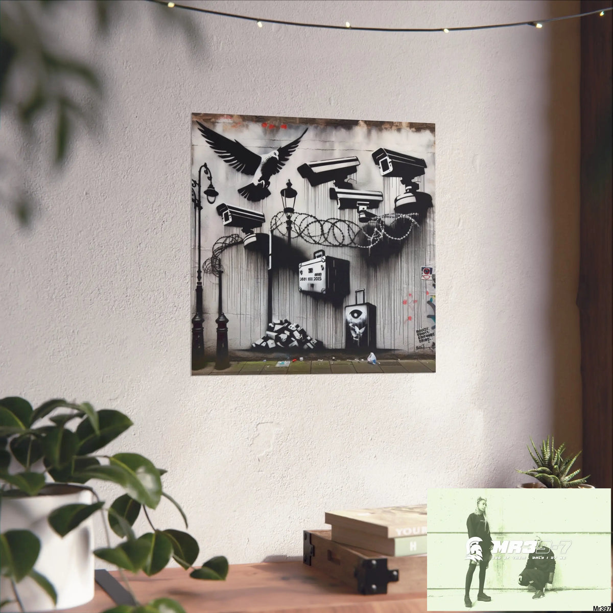 My Life My Deaths Their Plans Failed NO 4 2001-2025 Banksy inspired Fine Art Posters Poster