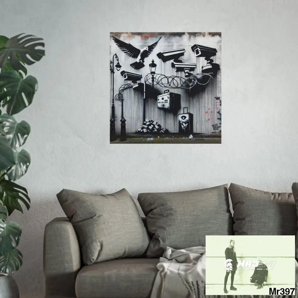 My Life My Deaths Their Plans Failed NO 4 2001-2025 Banksy inspired Fine Art Posters Poster