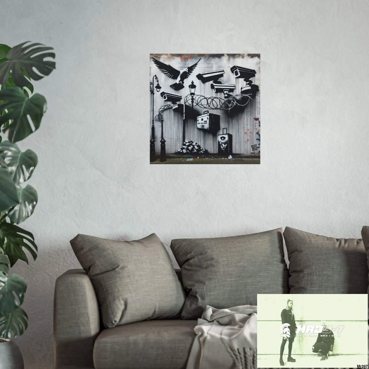 My Life My Deaths Their Plans Failed NO 4 2001-2025 Banksy inspired Fine Art Posters Poster