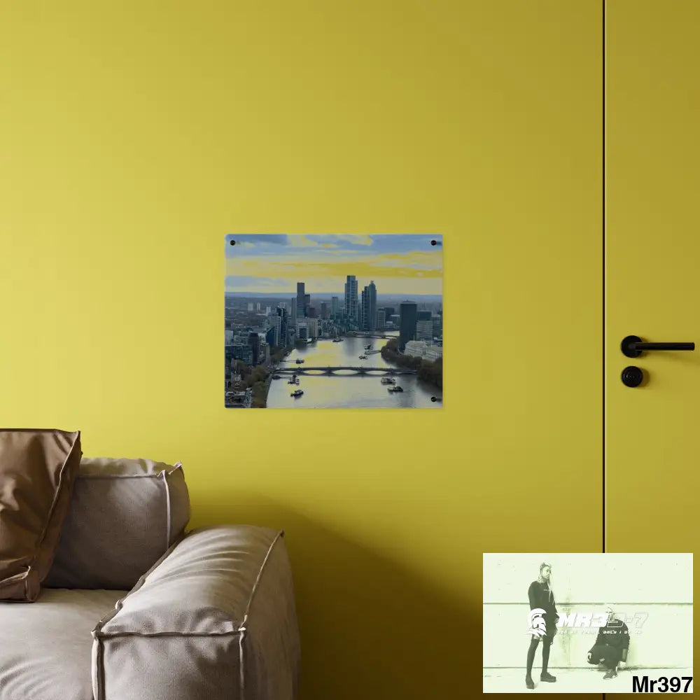 NEVER TAKE MY “I” A1 London Limited Edition Style Narrative Acrylic Wall Art 20″ x 16″ (Horizontal) / 0.25’’ Home Decor