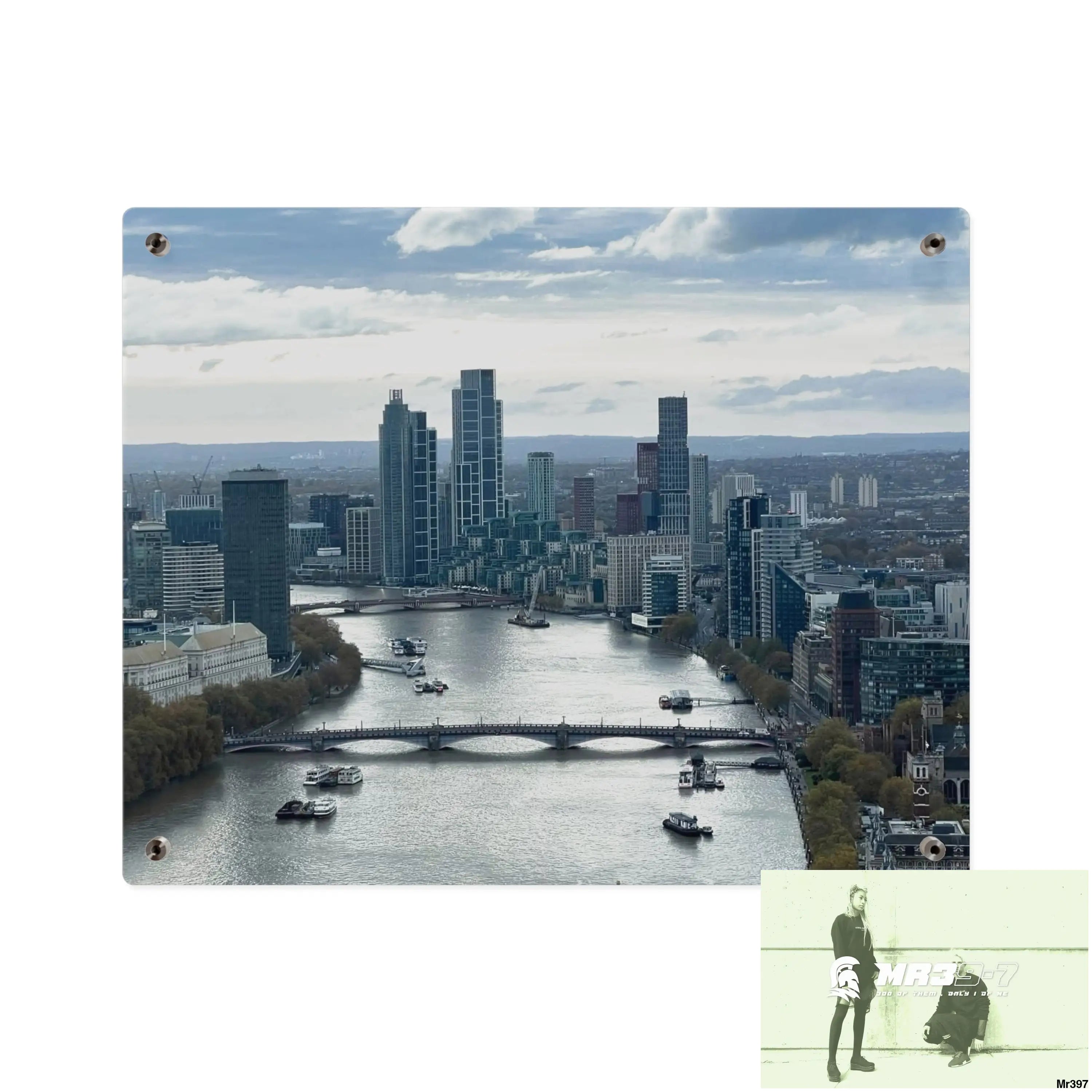 NEVER TAKE MY “I” A1 London Limited Edition Style Narrative Acrylic Wall Art 20″ x 16″ (Horizontal) / 0.25’’ Home Decor