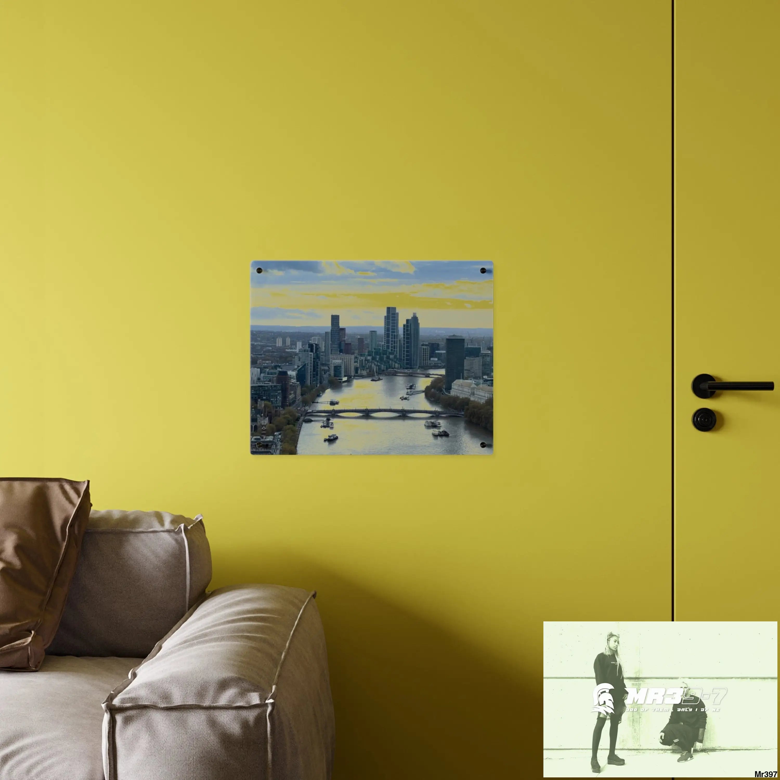 NEVER TAKE MY “I” A1 London Limited Edition Style Narrative Acrylic Wall Art 20″ x 16″ (Horizontal) / 0.25’’ Home Decor