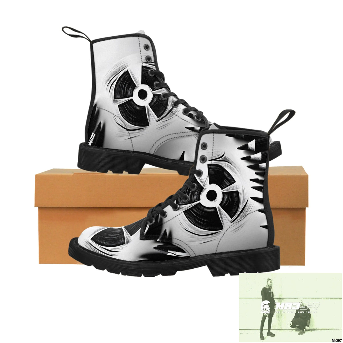 North Africa and UK Blasts from the past Mens Canvas Boots US 7 / Black sole Shoes