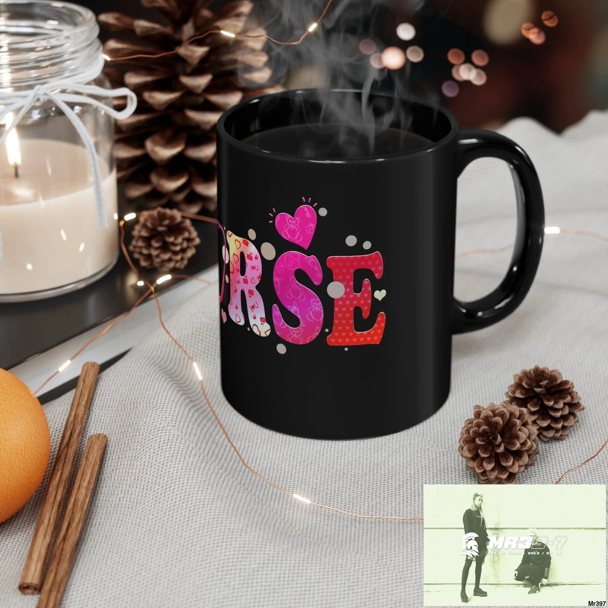 Nurse Love 11oz Black Mug 11oz Mug