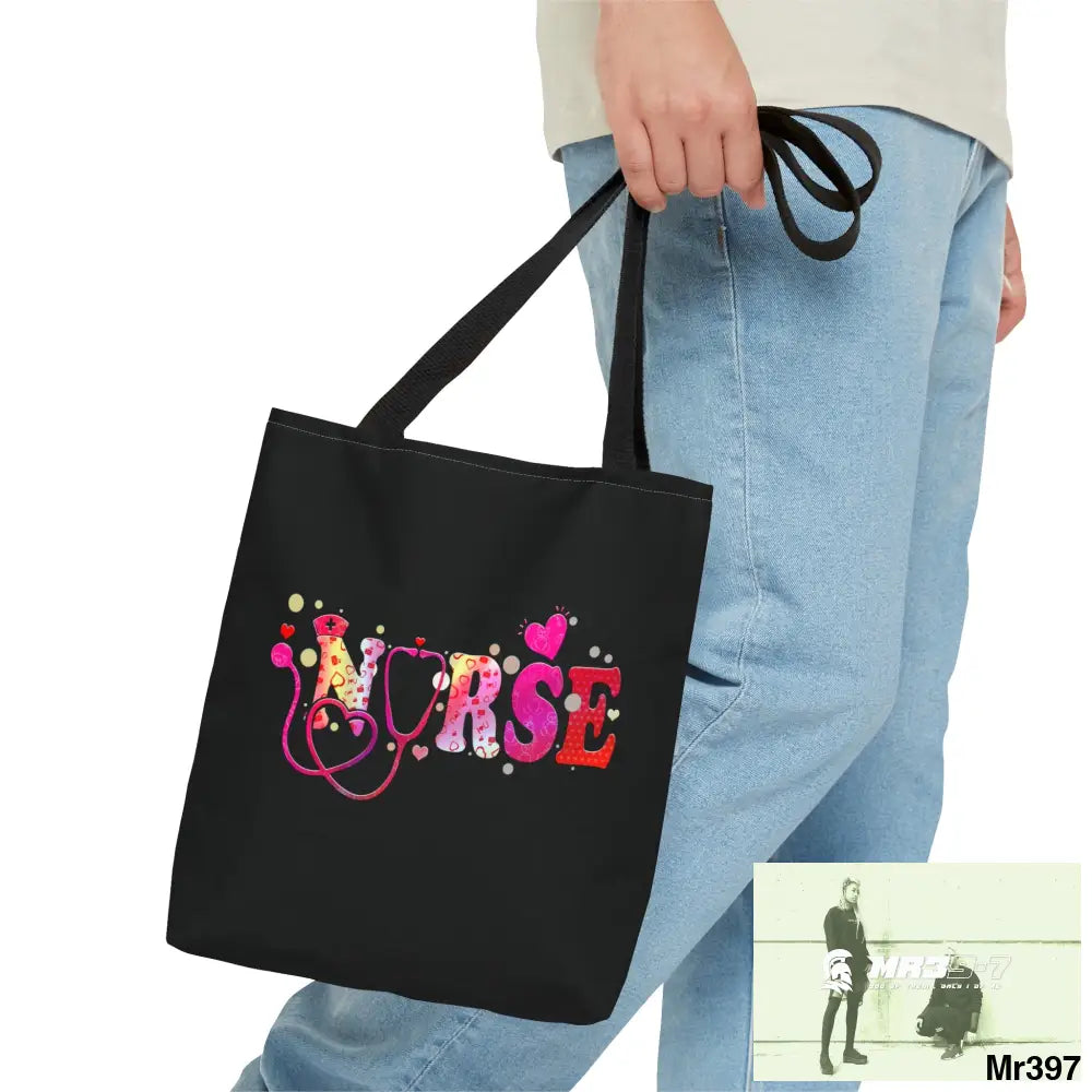 Nurse Love Tote Bag (AOP) Bags