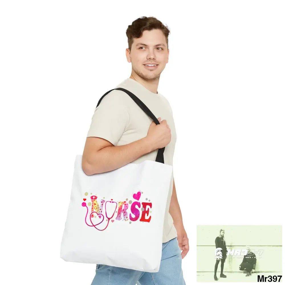 Nurse Love Tote Bag (AOP) Bags