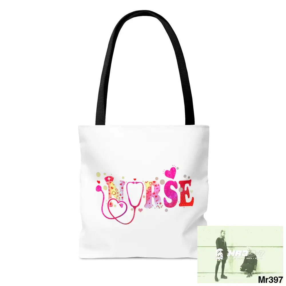 Nurse Love Tote Bag (AOP) Bags