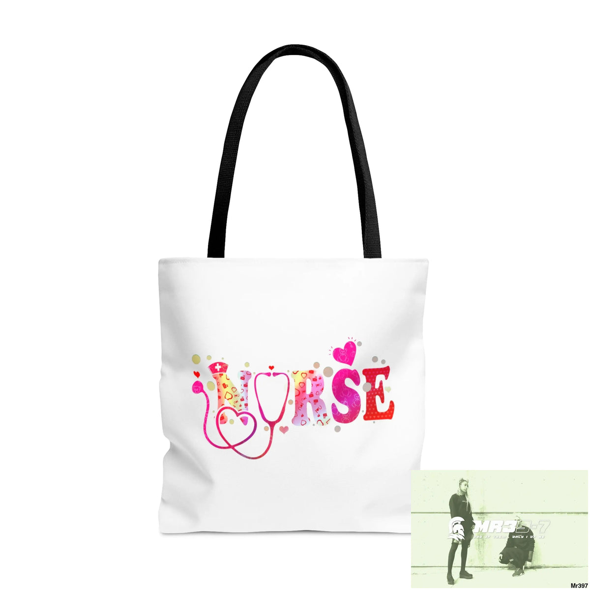 Nurse Love Tote Bag (AOP) Large Bags