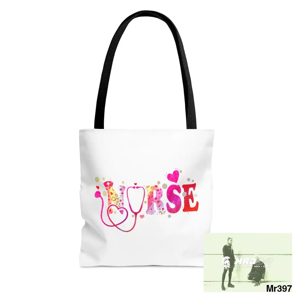 Nurse Love Tote Bag (AOP) Small Bags