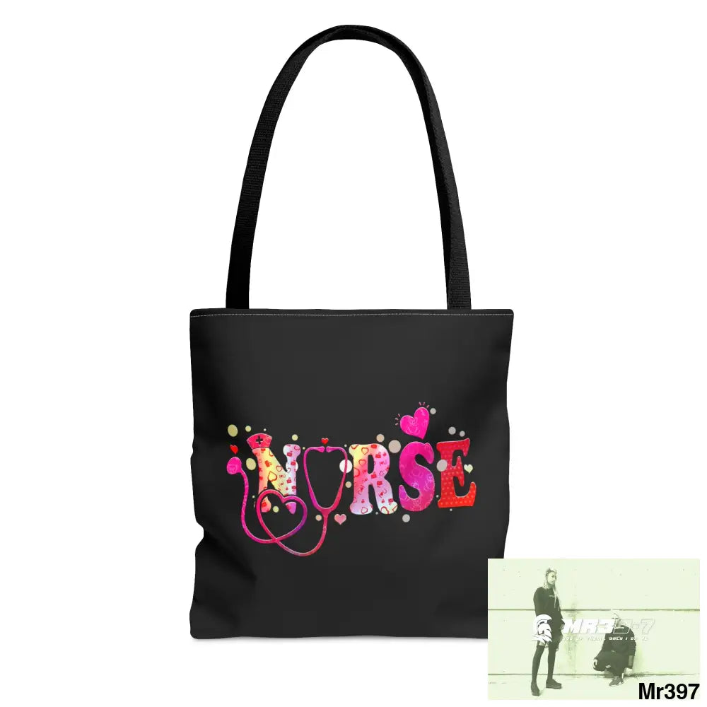 Nurse Love Tote Bag (AOP) Small Bags