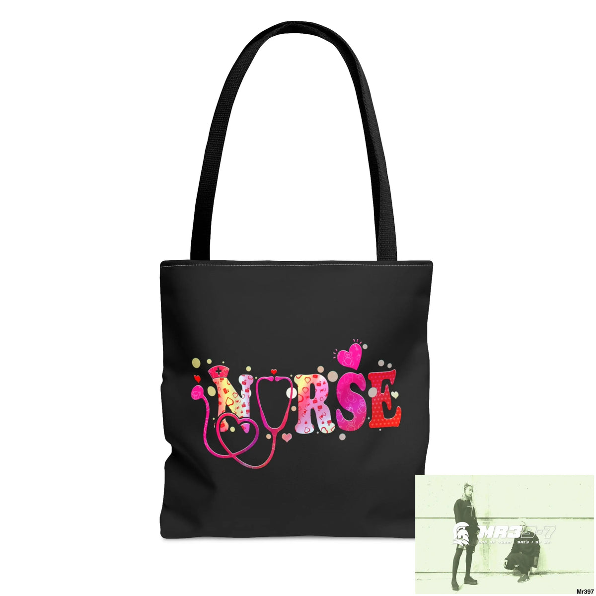 Nurse Love Tote Bag (AOP) Small Bags