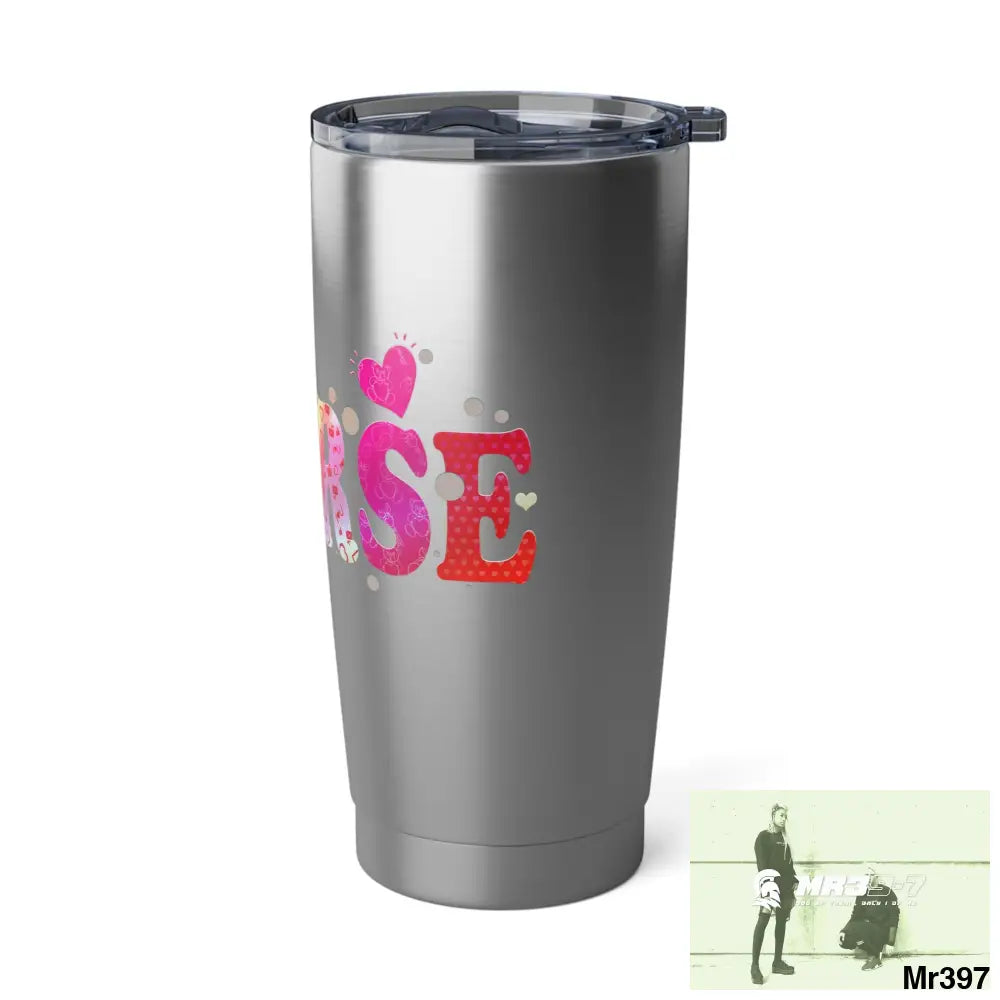 Nurse Love Vagabond 20oz Tumbler 20oz / Silver Mug