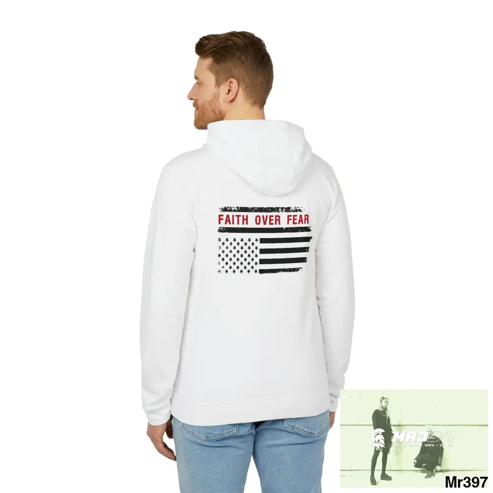 Premium Brand Unisex Fleece Hoodie A1-Sparta Faith over Fear Hoodie