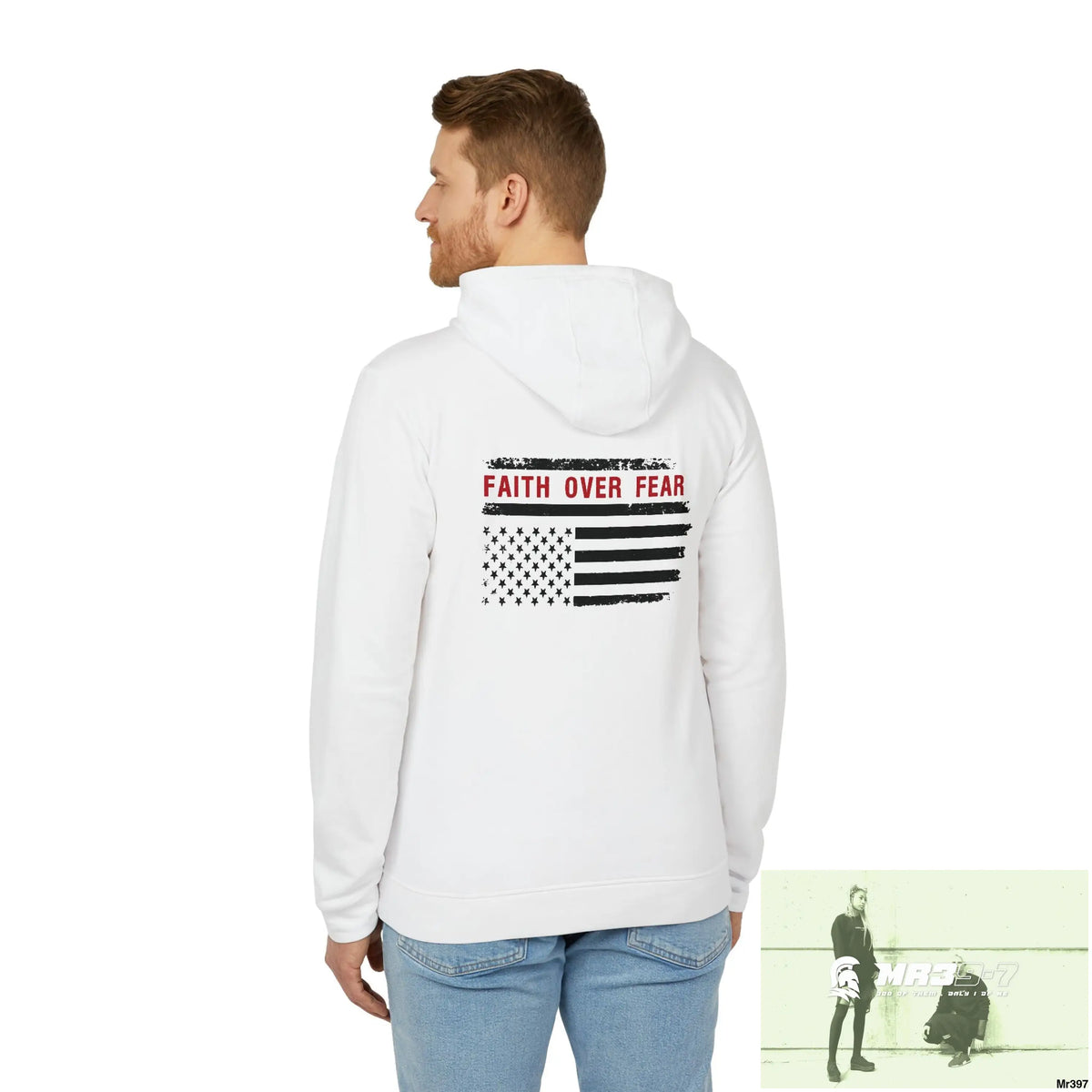 Premium Brand Unisex Fleece Hoodie A1-Sparta Faith over Fear Hoodie