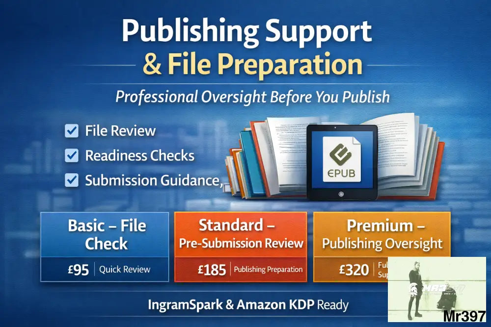 Publishing Support & File Preparation Publishing Support Services
