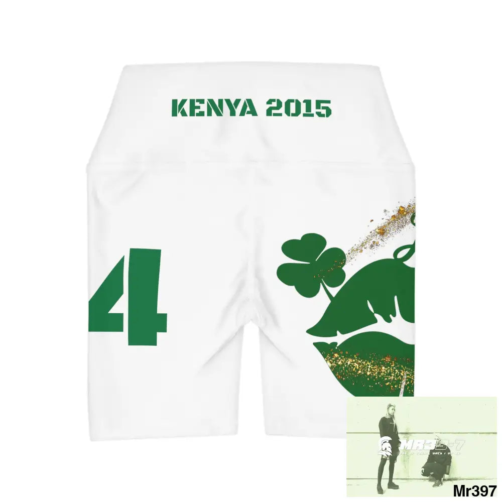 Rob Irish 2015 Kenya High Waisted Yoga Shorts (AOP) All Over Prints