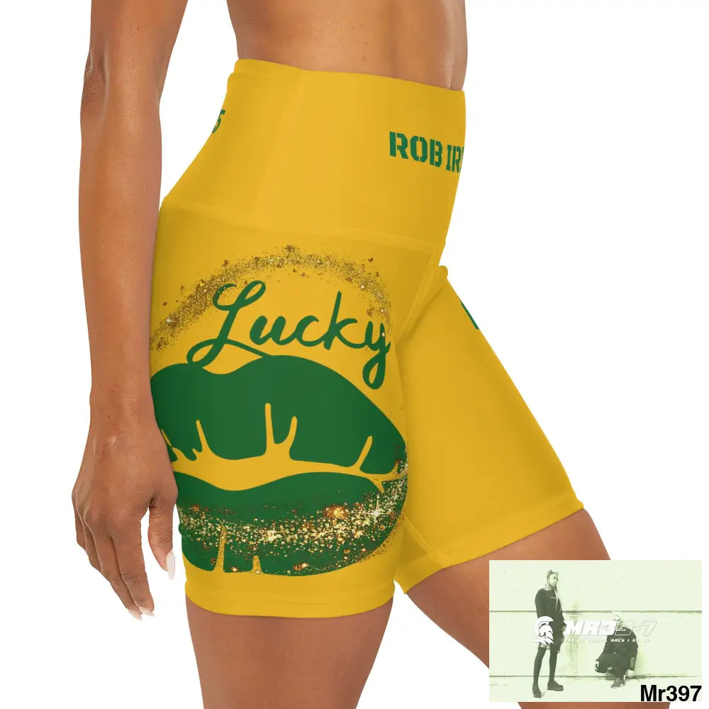 Rob Irish 2015 Kenya High Waisted Yoga Shorts (AOP) All Over Prints