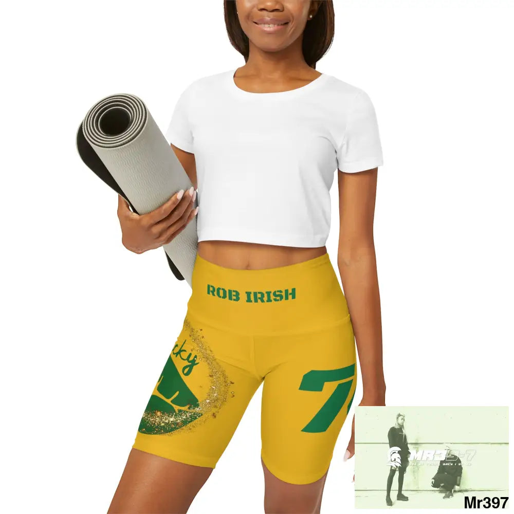 Rob Irish 2015 Kenya High Waisted Yoga Shorts (AOP) All Over Prints