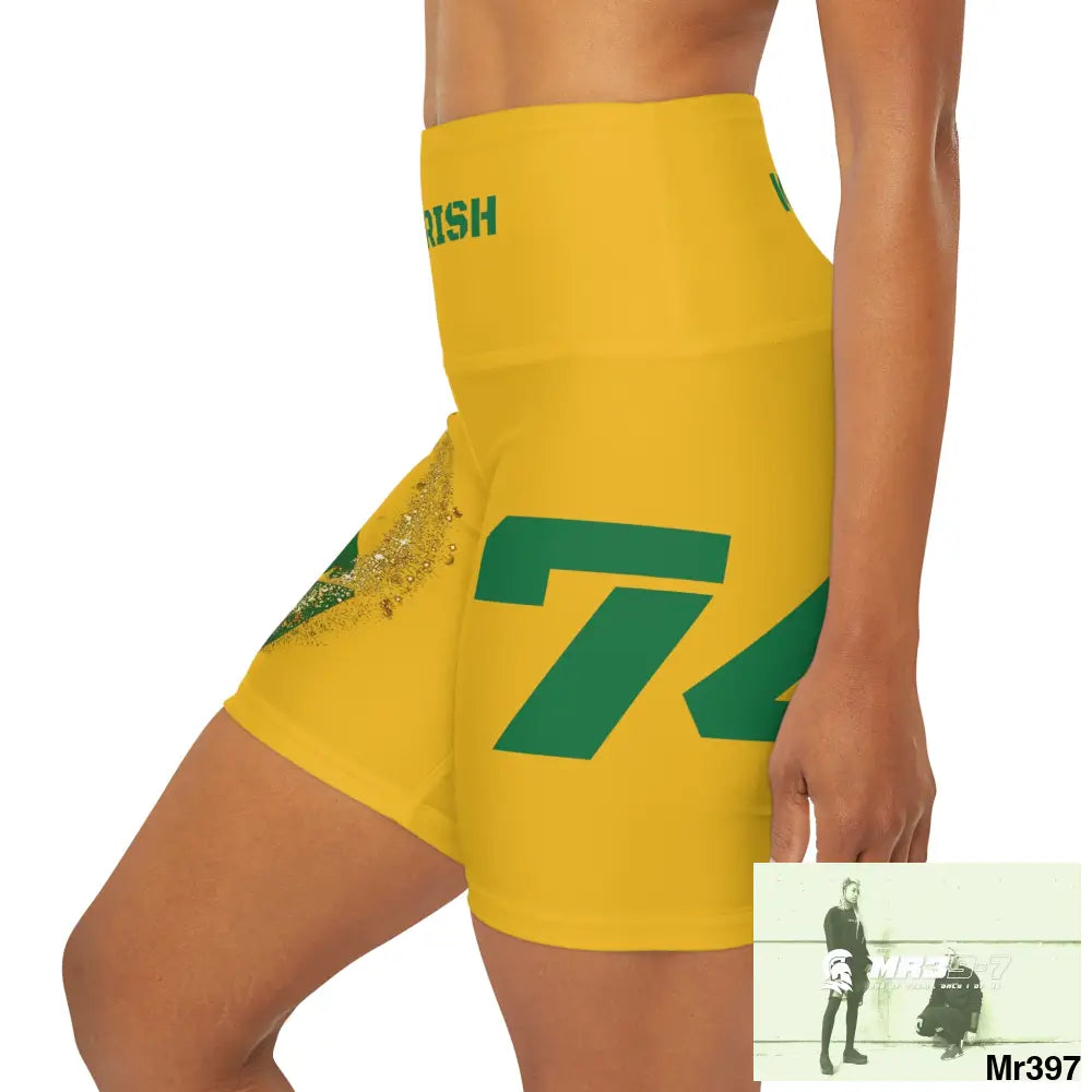 Rob Irish 2015 Kenya High Waisted Yoga Shorts (AOP) All Over Prints