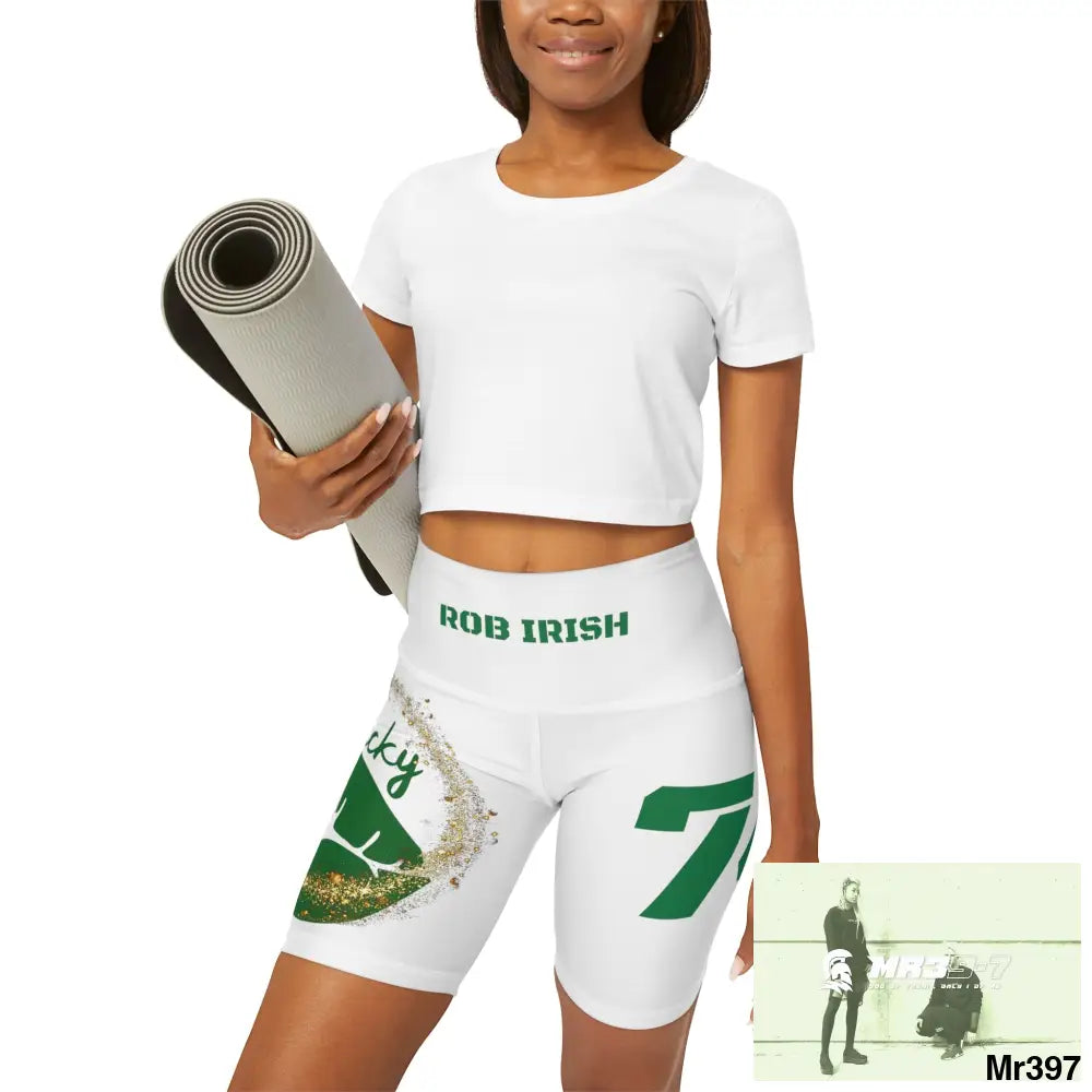 Rob Irish 2015 Kenya High Waisted Yoga Shorts (AOP) All Over Prints