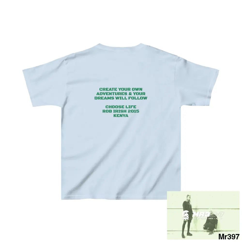 Rob Irish 2015 Kenya Luck of the Irish Choose Life - Kids Heavy Cotton™ Tee XS / Light Blue Kids clothes