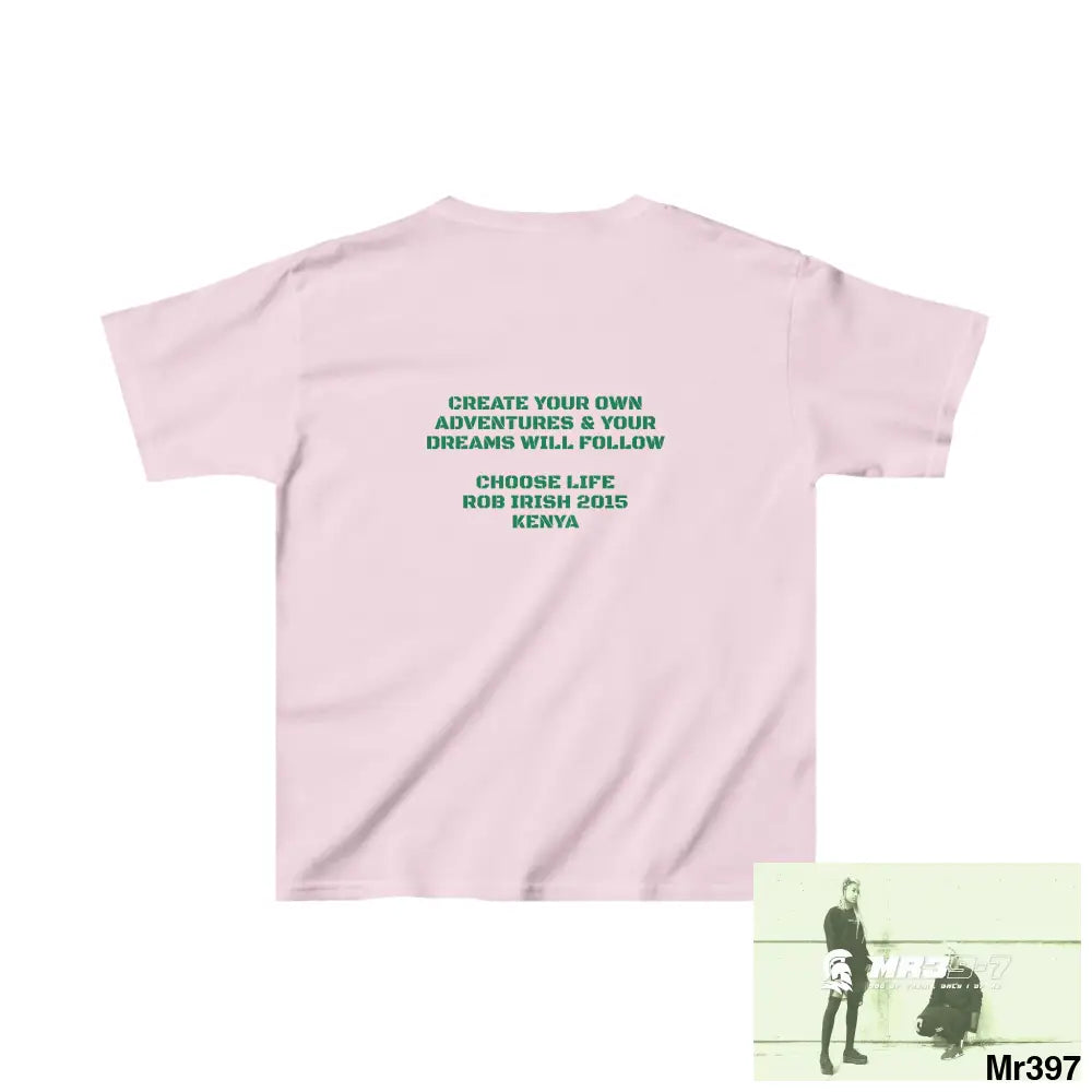 Rob Irish 2015 Kenya Luck of the Irish Choose Life - Kids Heavy Cotton™ Tee XS / Light Pink Kids clothes