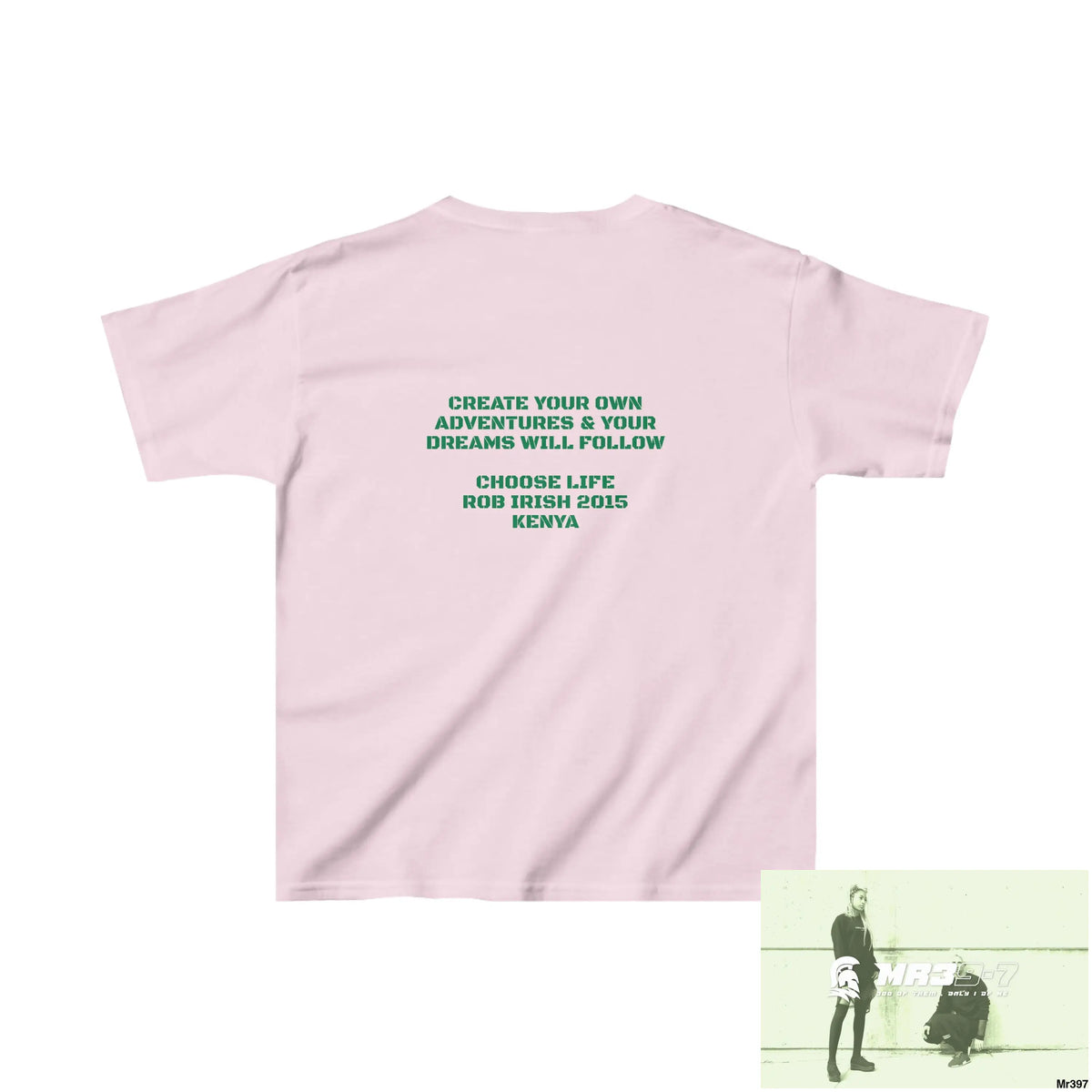 Rob Irish 2015 Kenya Luck of the Irish Choose Life - Kids Heavy Cotton™ Tee XS / Light Pink Kids clothes