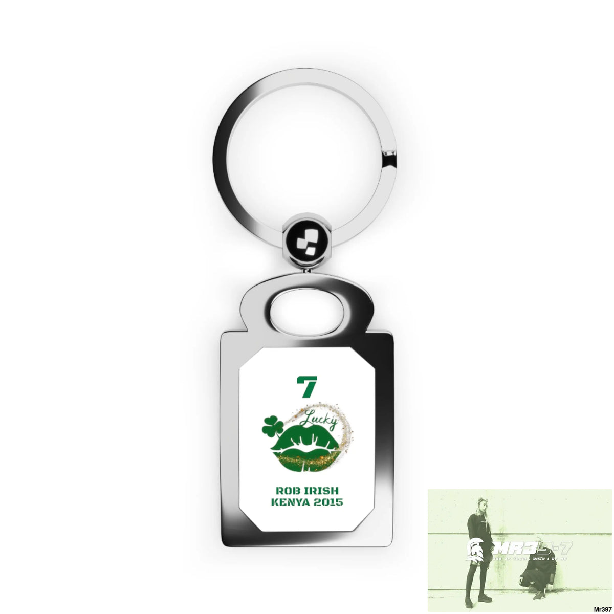 Rob Irish Kenya 2015 7 Ltd Edition Rectangle Photo Keyring One size / Glossy / Silver Accessories