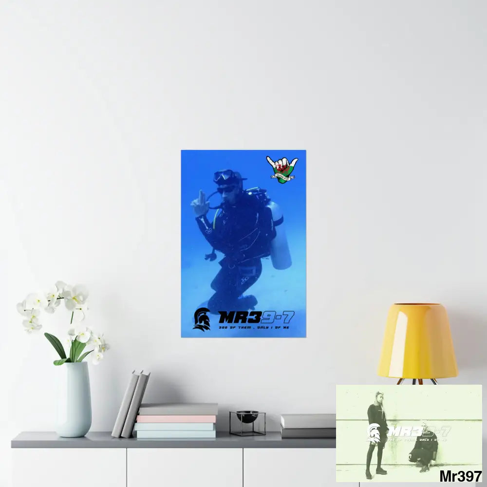 Scuba Me39-7 Dahab Egypt Snowdon Matte Vertical Posters Poster