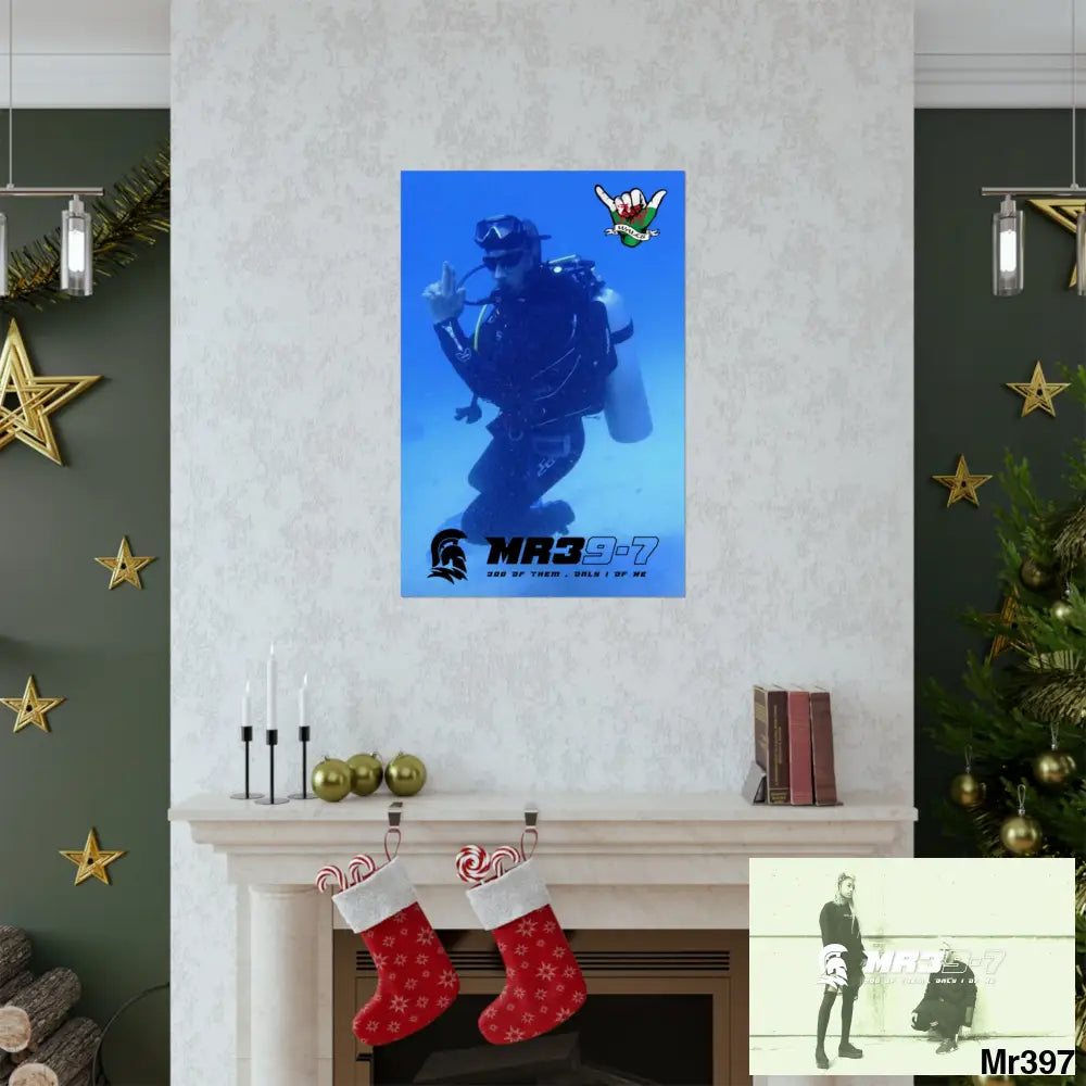 Scuba Me39-7 Dahab Egypt Snowdon Matte Vertical Posters Poster