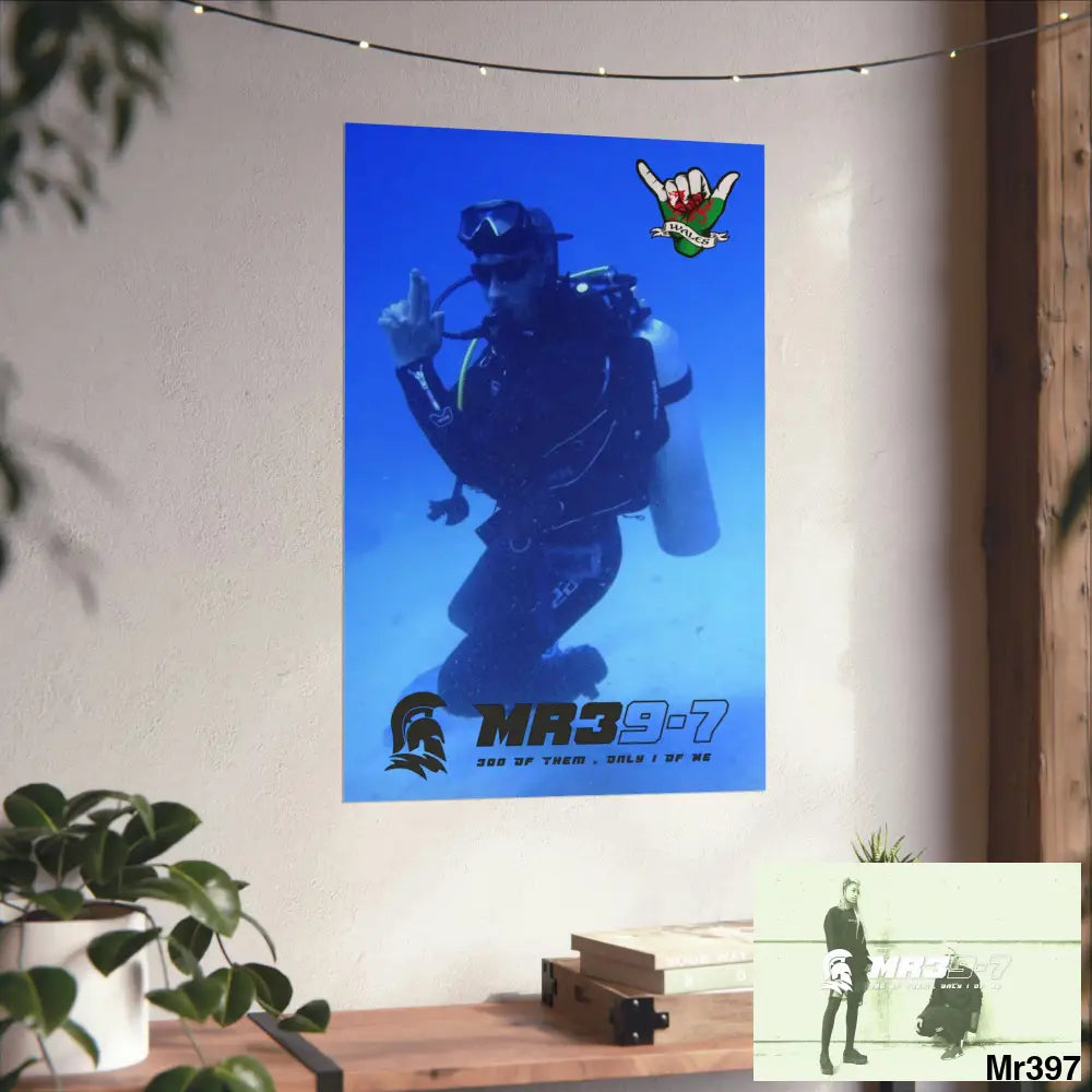 Scuba Me39-7 Dahab Egypt Snowdon Matte Vertical Posters Poster