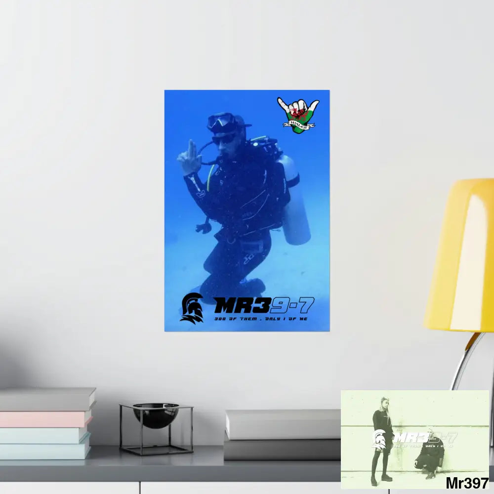 Scuba Me39-7 Dahab Egypt Snowdon Matte Vertical Posters Poster